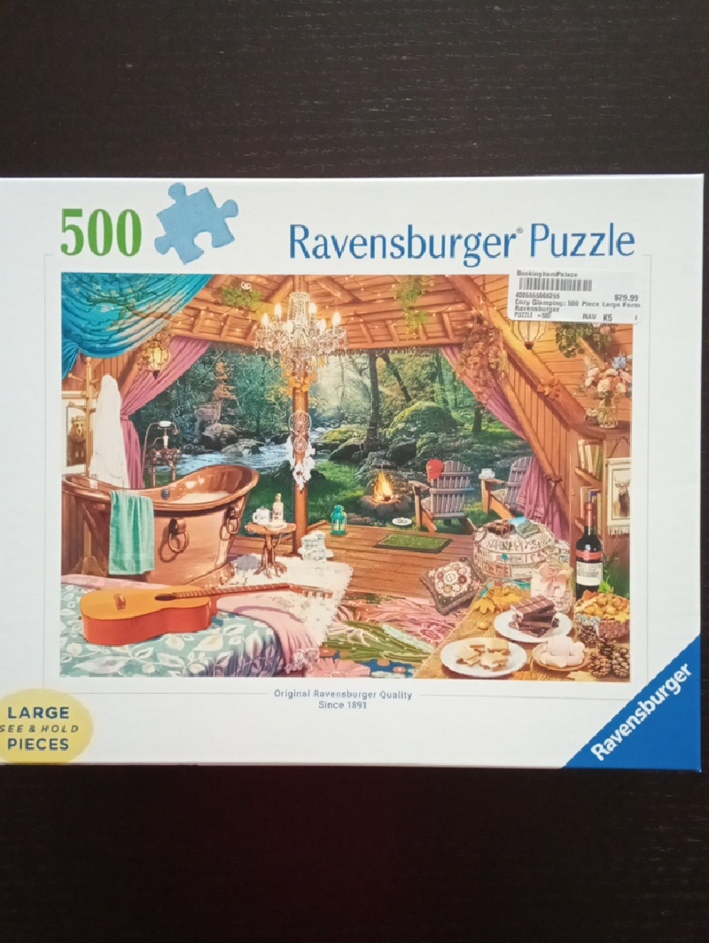 Ravensburger 500 Large Pieces Puzzle -Cozy Glamping
